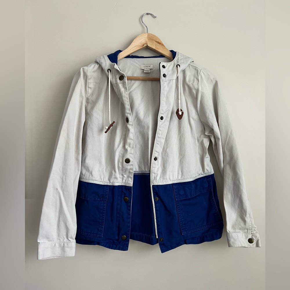 J. Crew Factory Hooded Utility Jacket